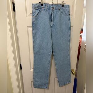 Wrangler Light Blue Men's Straight Jeans Size 34x32